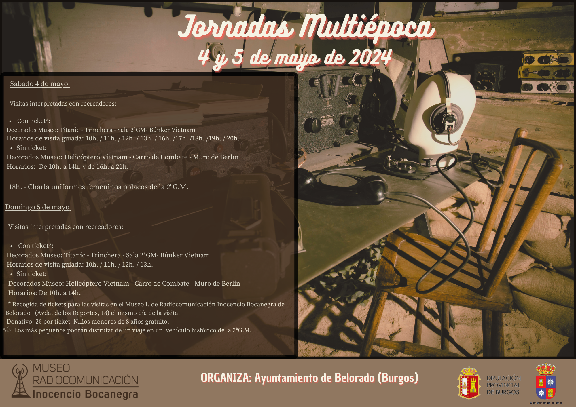 Cartel con programación 